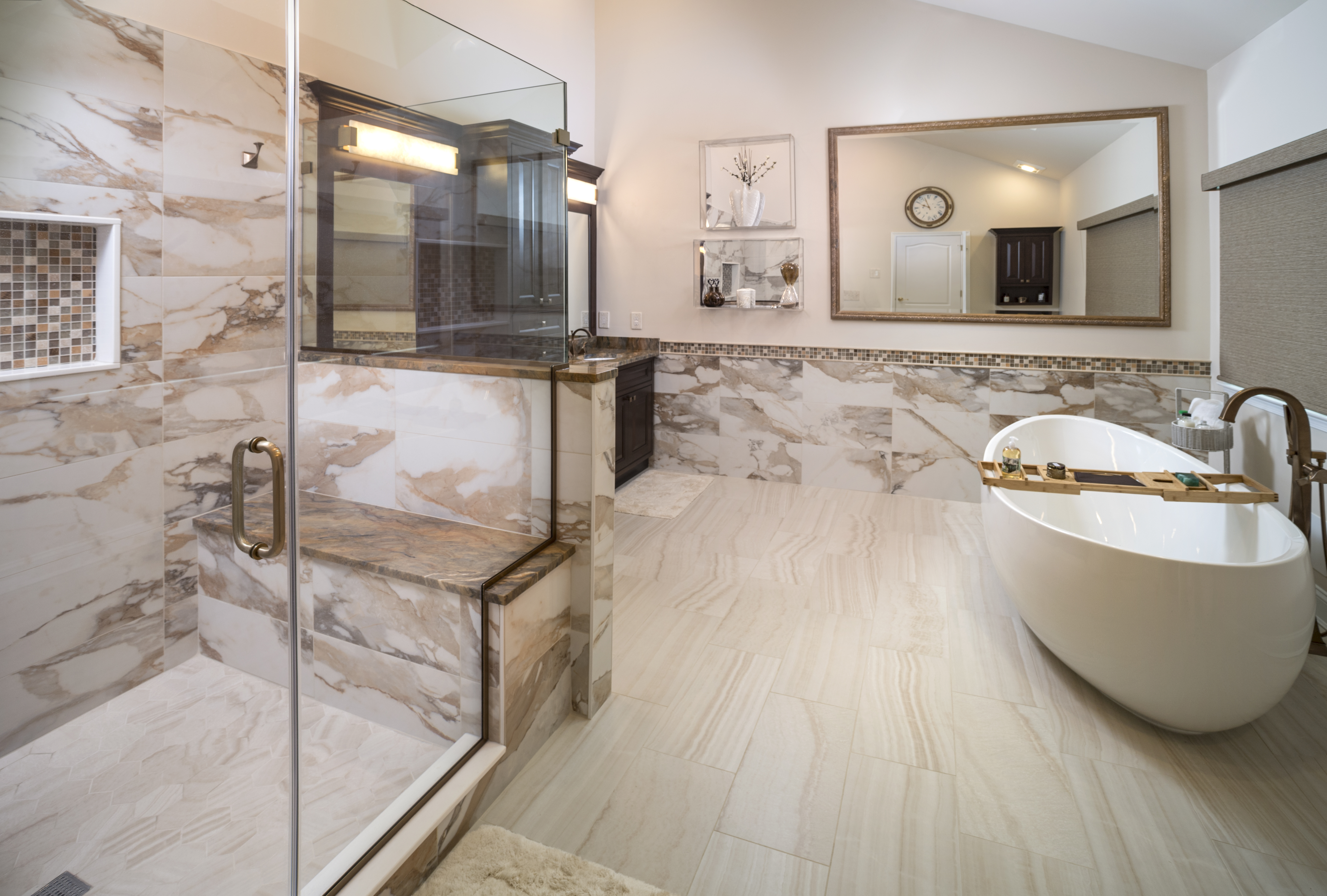 Spa-inspired bathroom renovation by B&B Associates Creations